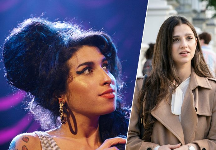 Amy Winehouse (links) - Marisa Abela (rechts)
