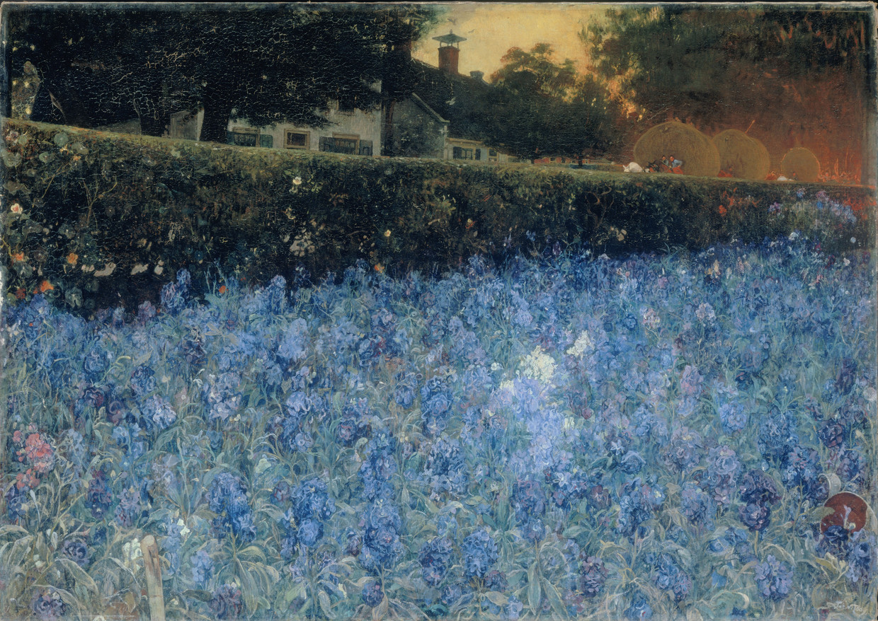 'Juli', Jacobus van Looy, geschilderd in 1900 Beeld -
