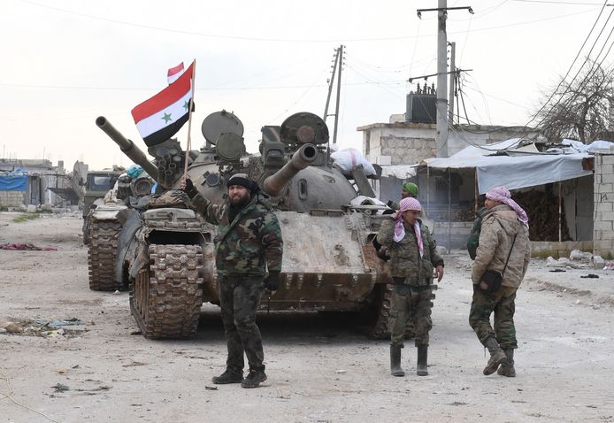 Syrische soldaten, gesteund door Rusland, namen de voorbije dagen regelmatig het Turkse leger onder vuur.