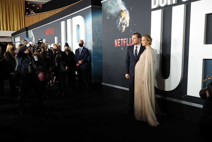 Jennifer Lawrence et Leonardo DiCaprio.