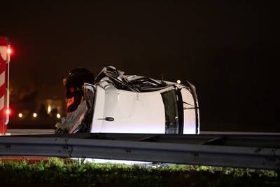 Automobilist gewond door ongeval op A17 bij Oud Gastel