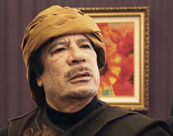 Muammar Khadaffi.