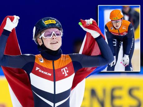 Xandra Velzeboer verrast met wereldtitel op 1000 meter, Suzanne Schulting in tranen: ‘Ik ben tot op het bot kapot’