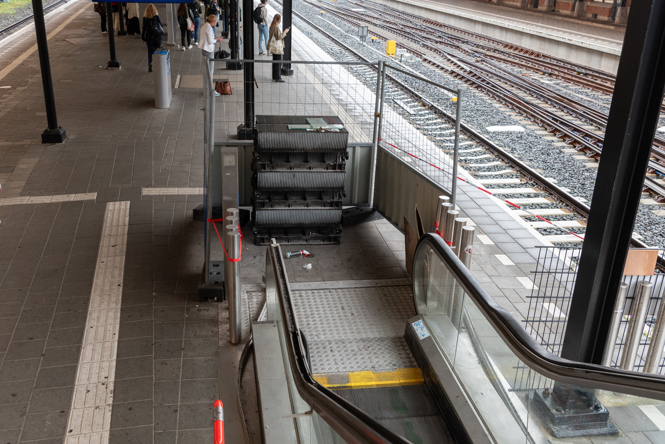 Het waren drie leuke dagen... Maar nu is de roltrap op station ...