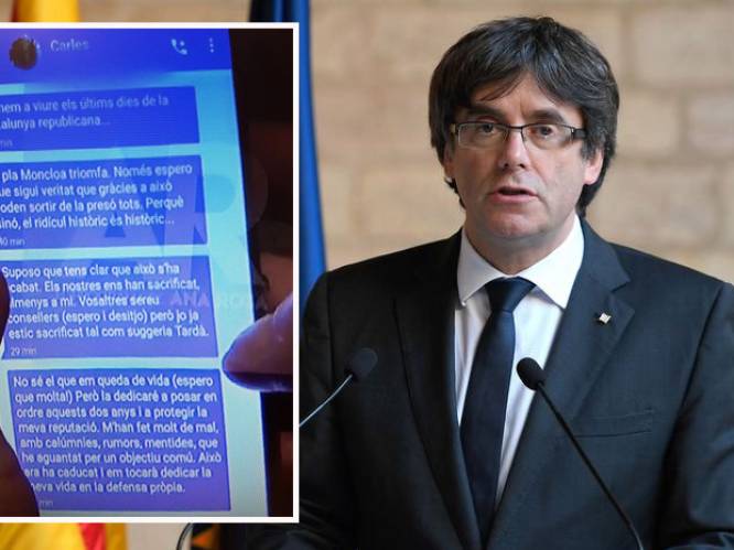Puigdemont in onderschepte privéberichten: "Het is voorbij, Spanje heeft gewonnen"
