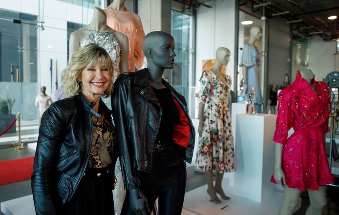 Het leren jasje dat Olivia Newton-John draagt aan het einde van de film Grease.