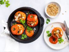 Wat Eten We Vandaag: Tomaten uit de oven met tonijn en feta 