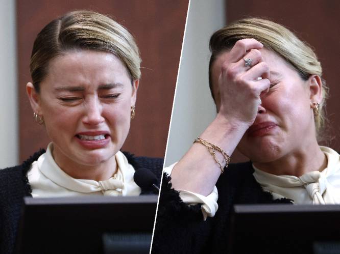 Amber Heard opnieuw bijzonder emotioneel tijdens getuigenis: “Op ons verlovingsfeest deed hij drugs met mijn vader”