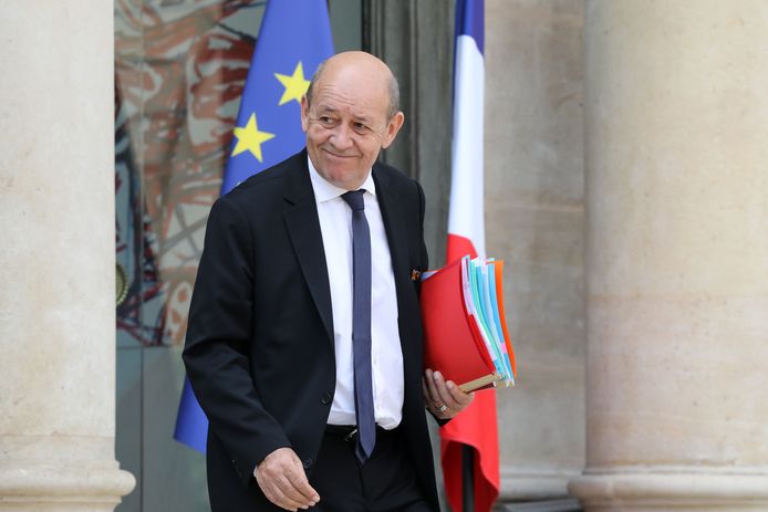 De Franse minister van Defensie Jean-Yves Le Drian.