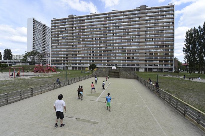 De Chicagoblok in het Europark op Linkeroever. De hele wijk wordt binnenkort vernieuwd.
