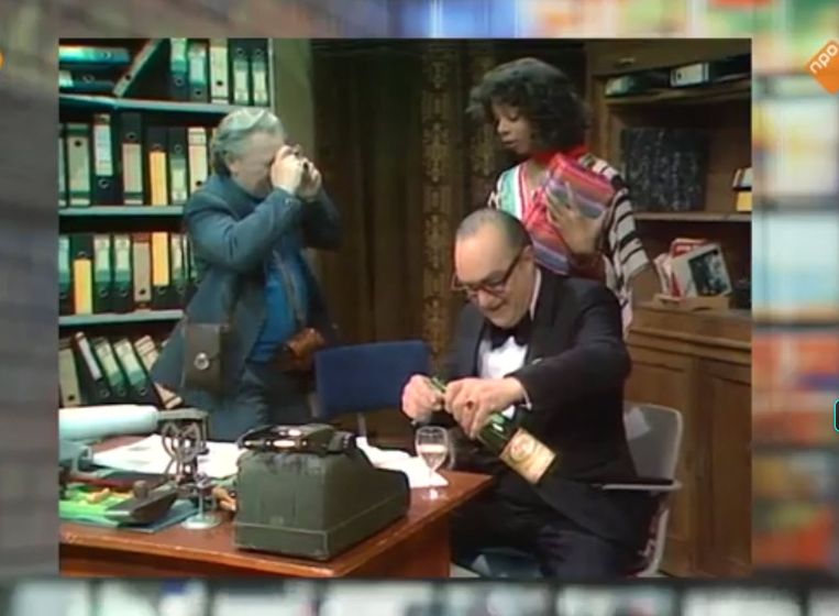   Fotobijschrift: Donna Summer op bezoek in Discohoek. Beeld   