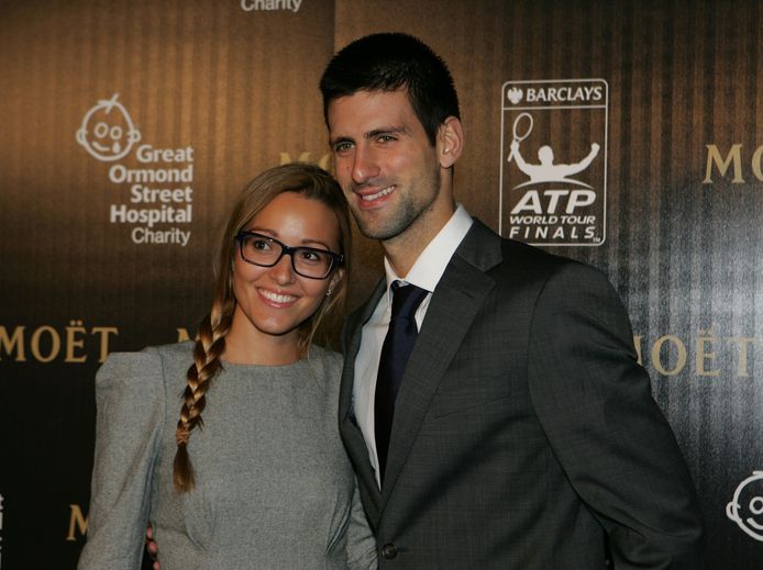 Ook Jelena, de vrouw Novak Djokovic, testte positief.