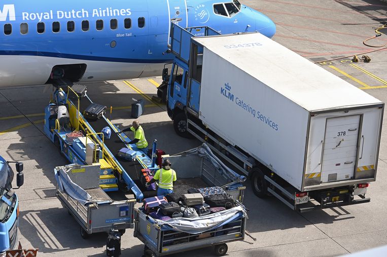 lancering Hover maart Bagageleed op Schiphol: op je knieën in een half uur 280 koffers stouwen