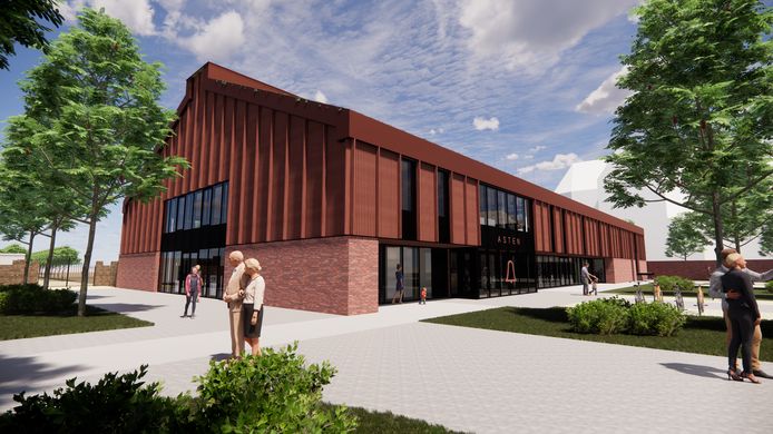 De definitieve tekening van het nieuwe gemeenschapshuis in Asten