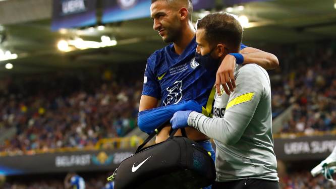 Geblesseerde Ziyech ziet Chelsea na penalty's Supercup winnen tegen Villarreal