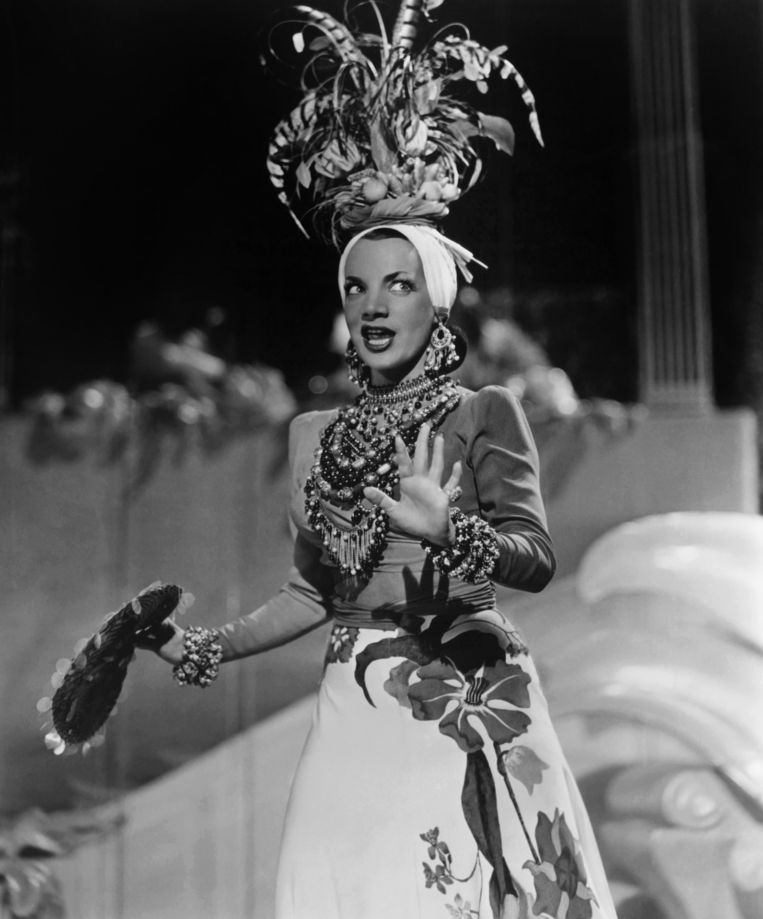 Carmen Miranda in Week-End in Havana, 1941. Beeld Hollandse Hoogte / Everett Collection, Inc.