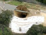 Sinkhole van 25 meter diep in Verenigde Staten door hevige regenval
