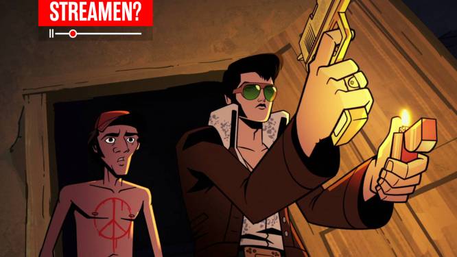 RECENSIE. ‘Agent Elvis’: “Een losgeslagen, grofgebekte cartoon met verrassend veel waarheid én Priscilla Presley”
