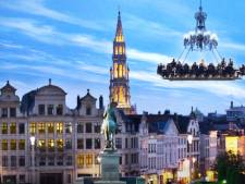 Dîners gastronomiques suspendus dans les airs avec "Brussels in the Sky"