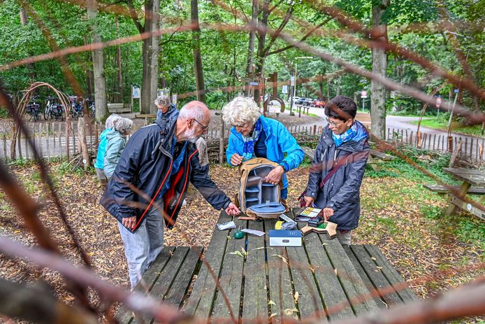 De escape game start aan de Boslustweg bij het Natuurpodium