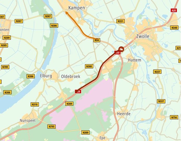 File op de A28