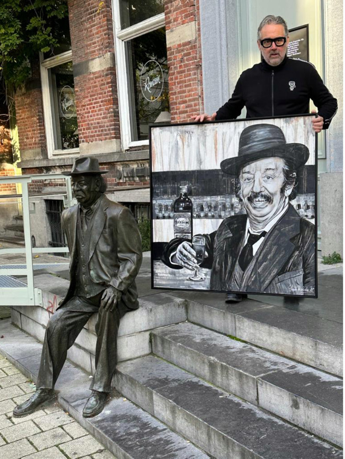 Prachtig portret van Romain Deconinck te koop, opbrengst gaat naar goed
