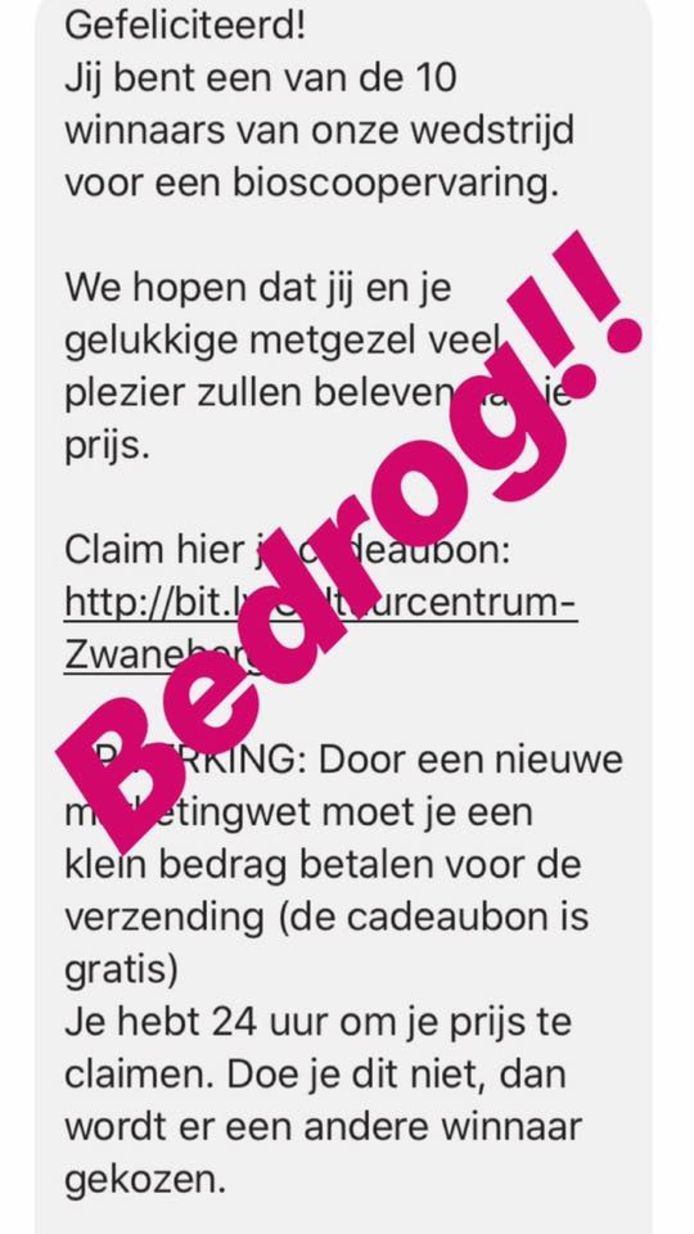 CC Zwaneberg waarschuwt voor oplichters via Facebook