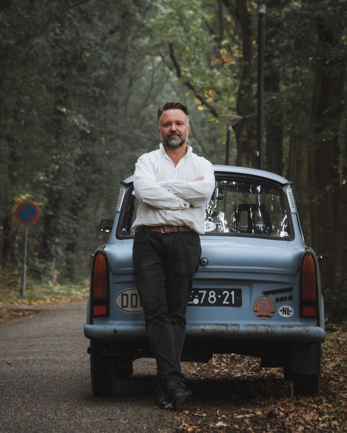 Roel en zijn Trabant.