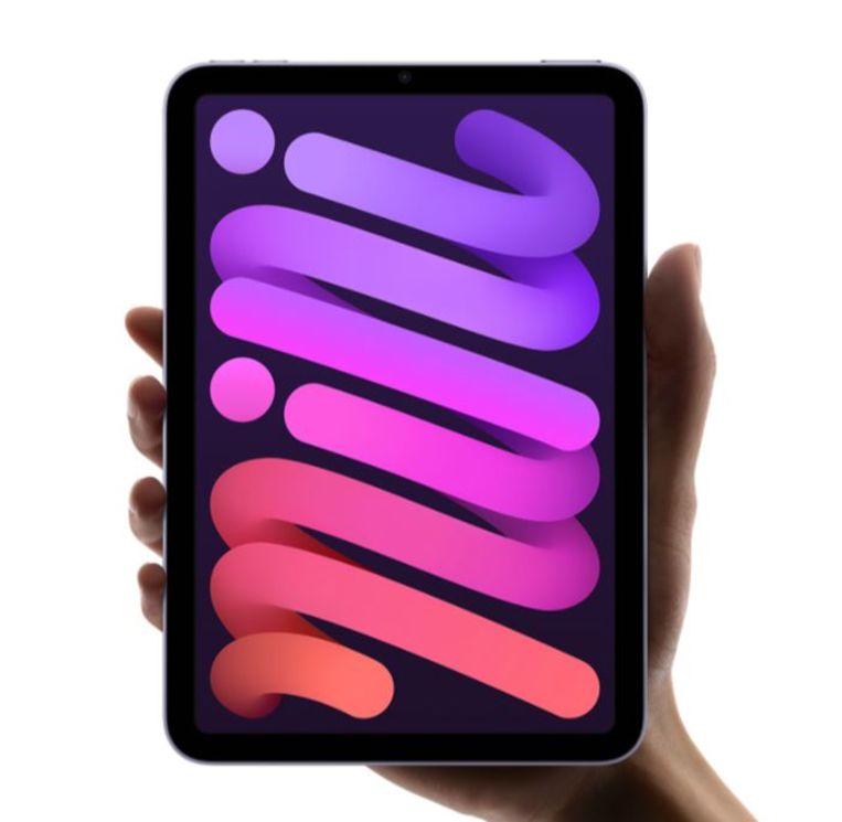 De nieuwe iPad Mini heeft geen home-knop aan de voorzijde meer Beeld Apple