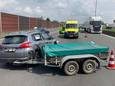 Bij het ongeval op de E17 in Waregem raakte één bestuurder gewond.