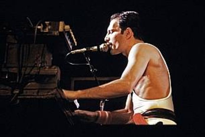 Freddie Mercury, leadzanger van Queen.