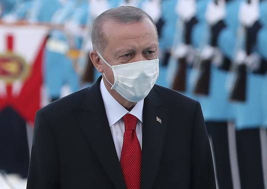 De Turkse president Recep Tayyip Erdogan