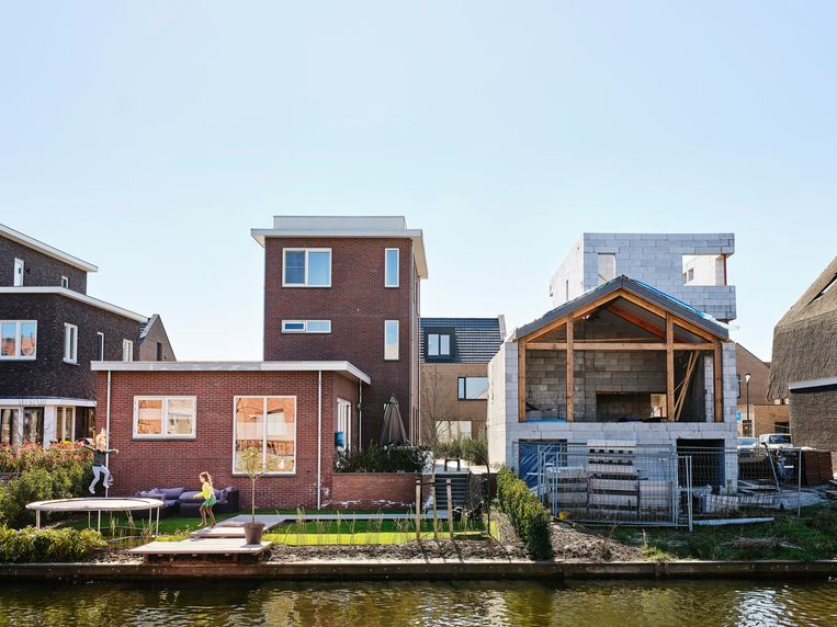Woningbouw in de wijk Vathorst, Amersfoort. Beeld Lars van den Brink