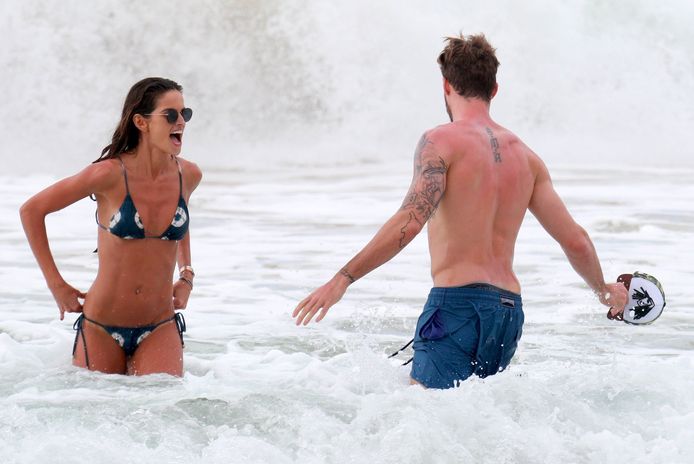 Izabel Goulart en Kevin Trapp.