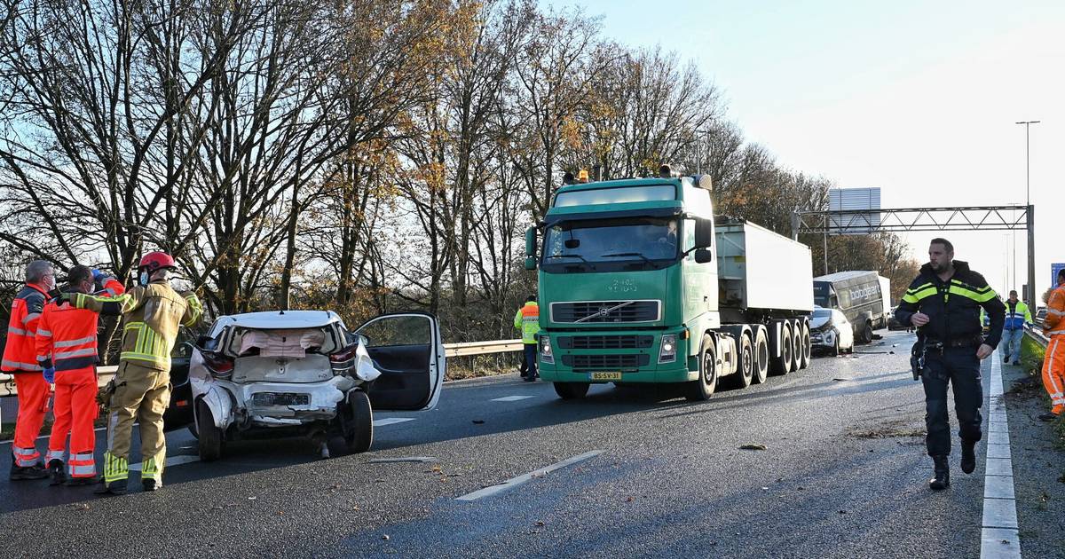 Bestelbus met aanhanger was te zwaar beladen bij dodelijke kettingbotsing Berkel-Enschot.