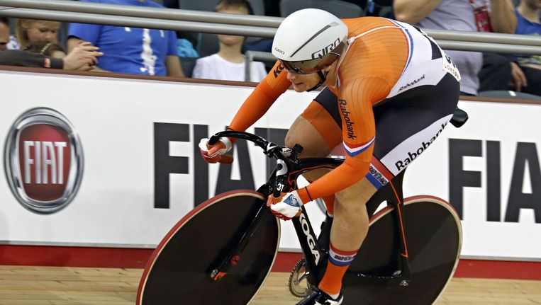 Kirsten Wild op het WK baanwielrennen in Londen. Beeld photo_news