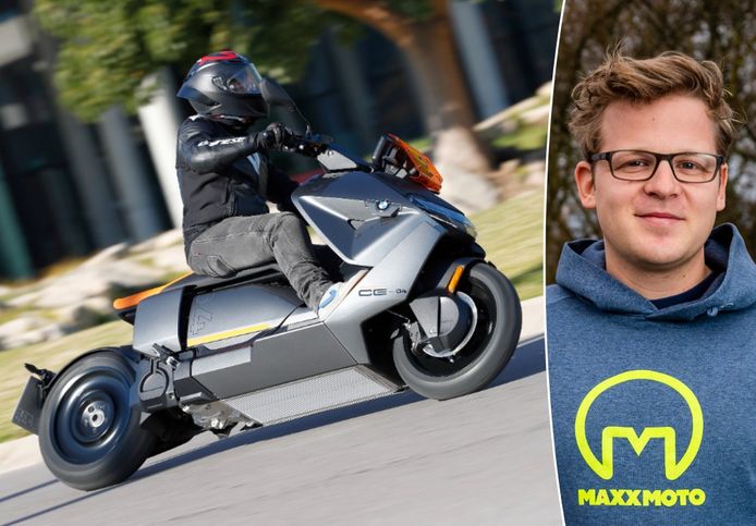 Onze motorjournalist Arno Jaspers test in primeur de CE 04, de eerste elektrische scooter van BMW.