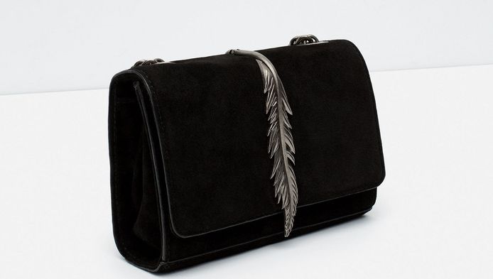 Zara tasje zwart hot sale