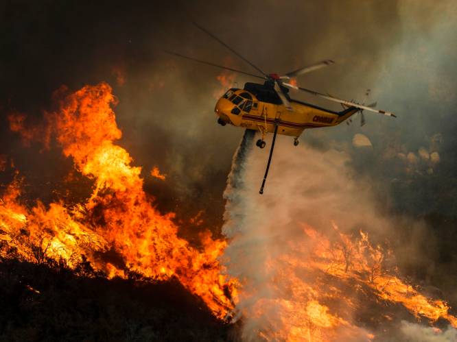 Aantal actieve natuurbranden in VS loopt op tot 100: 30.000 brandweerlieden ingezet