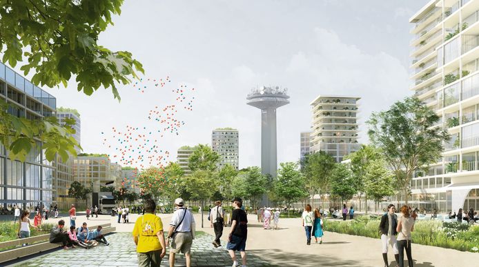 De nieuwe site moet veel meer groen bevatten
