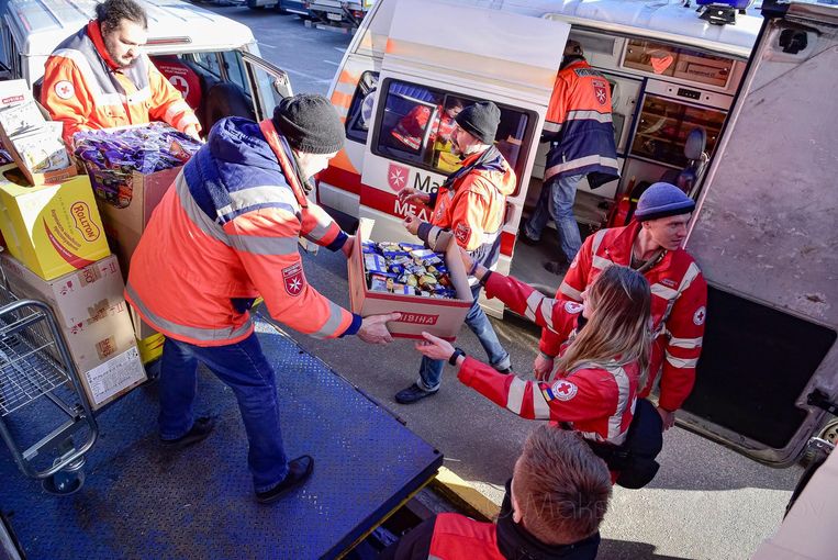 Het Rode Kruis aan het werk in Oekraïne. Beeld Maksym Trebukhov for LB.ua and the Ukrainian Red Cross Socie