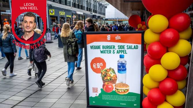 Bij het gezonde fastfoodrestaurant is de appel weer van de menukaart verdwenen
