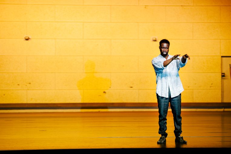 Emmanuel Ohene Boafo in Sea Wall van Het Nationale Theater. Beeld Koen Veldman
