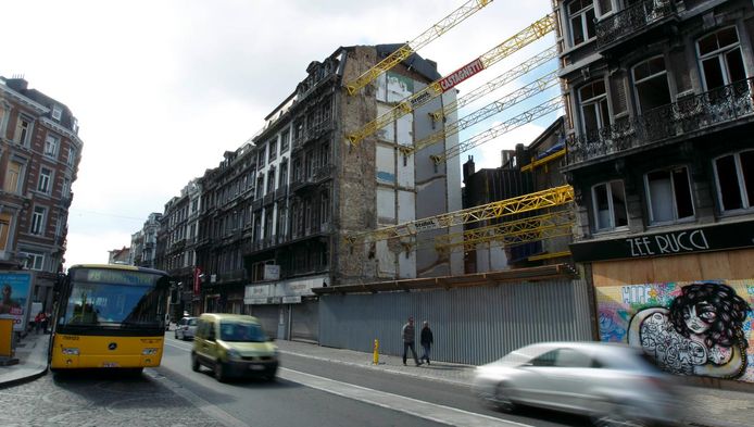 Un immeuble de la rue Léopold, à Liège, s'était effondré avec une explosion survenue dans la nuit du 26 au 27 janvier 2010.
