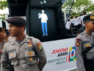 ‘Beam me up’: Indonesische presidentskandidaat verschijnt als hologram om kiezers te lokken