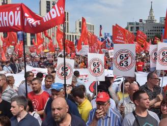 Tienduizenden betogers in Rusland tegen pensioenhervorming