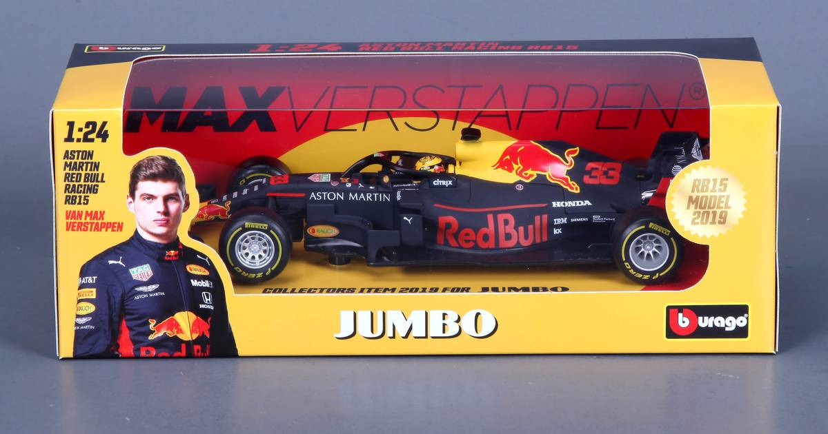 Oude man Nucleair Conflict Max Verstappen-auto racet de winkel uit: Jumbo laat extra voorraad maken |  Uden, Veghel e.o. | bd.nl