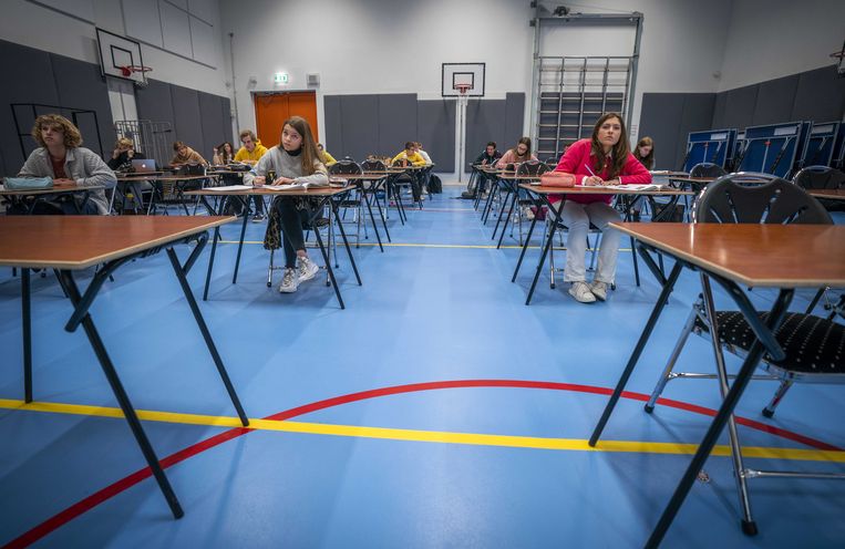 Scholierenvertegenwoordiger Jan Van den Broeck: 'De laatstejaars van vorig jaar hebben het gevoel dat ze écht een hoogtepunt in hun leven gemist hebben. Dat willen we deze keer voorkomen.’ Beeld ANP