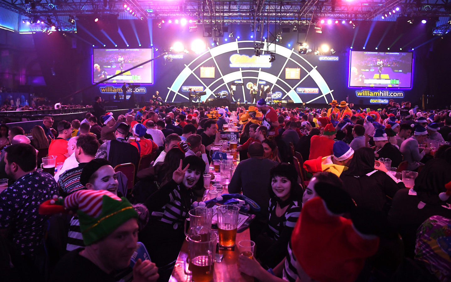Darts-fans in het Alexandra Palace.