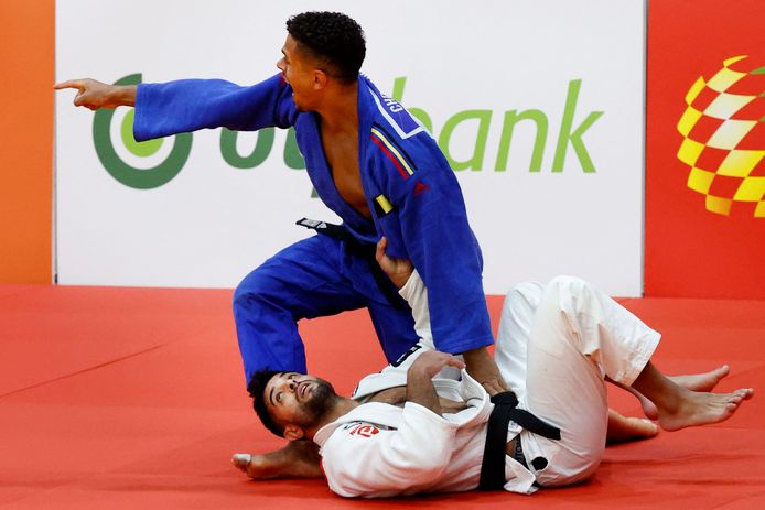 Sami Chouchi Verovert Brons Op Grand Slam Judo Tasjkent Na Belgisch Onderonsje Met Matthias Casse Meer Sport Hln Be